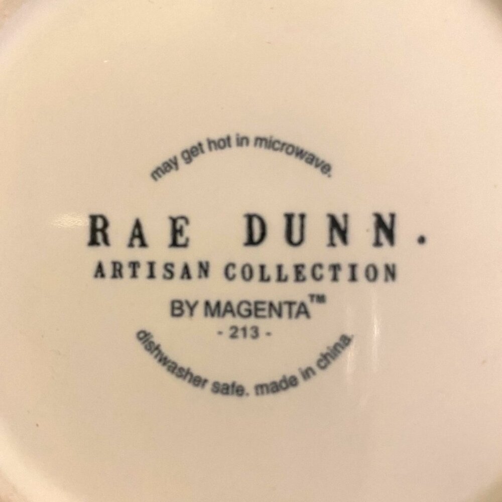 Rae Dunn By Magenta SANTA'S HELPER Ceramic Coffee Mug White With Red Letters - Picture 6 of 7